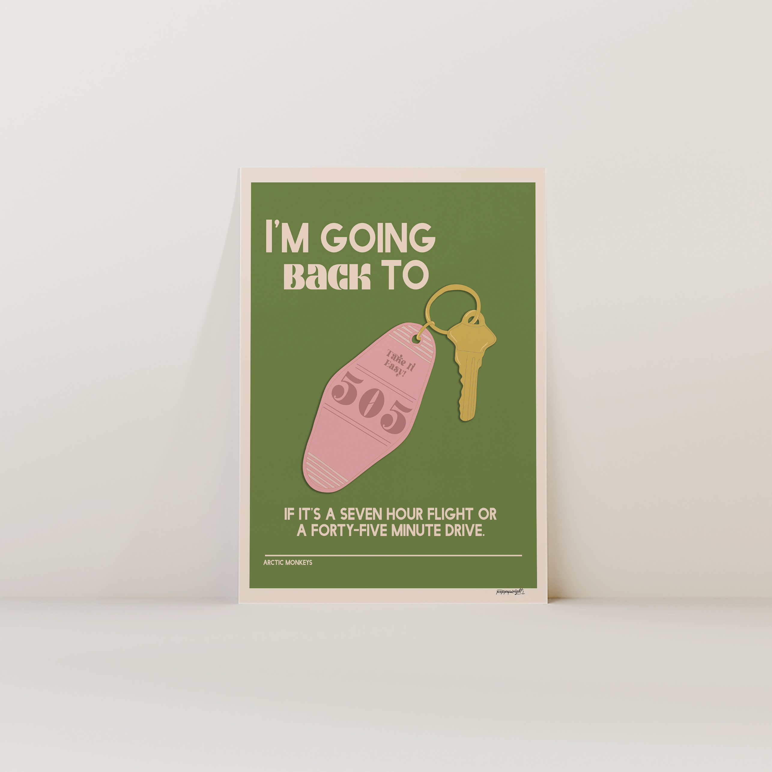 Arctic Monkeys 505 Print