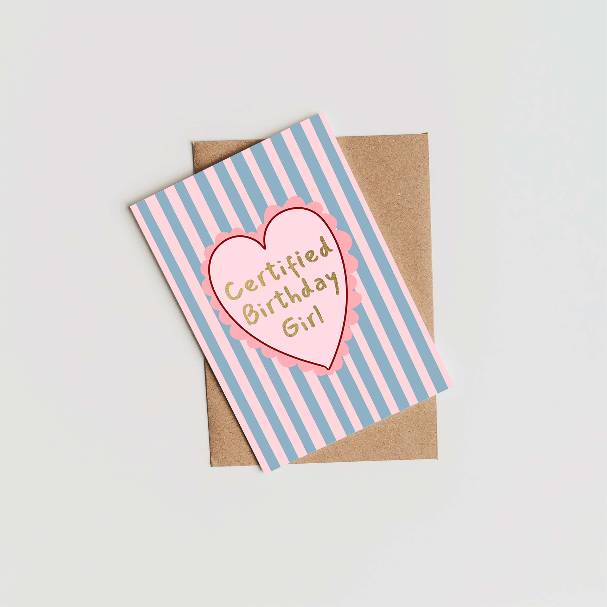 Certified Birthday Girl Card