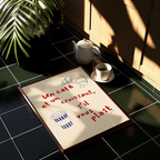 Un Cafe Et Un Croissant S'il Vous Plait Print