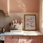 Un Cafe Et Un Croissant S'il Vous Plait Print