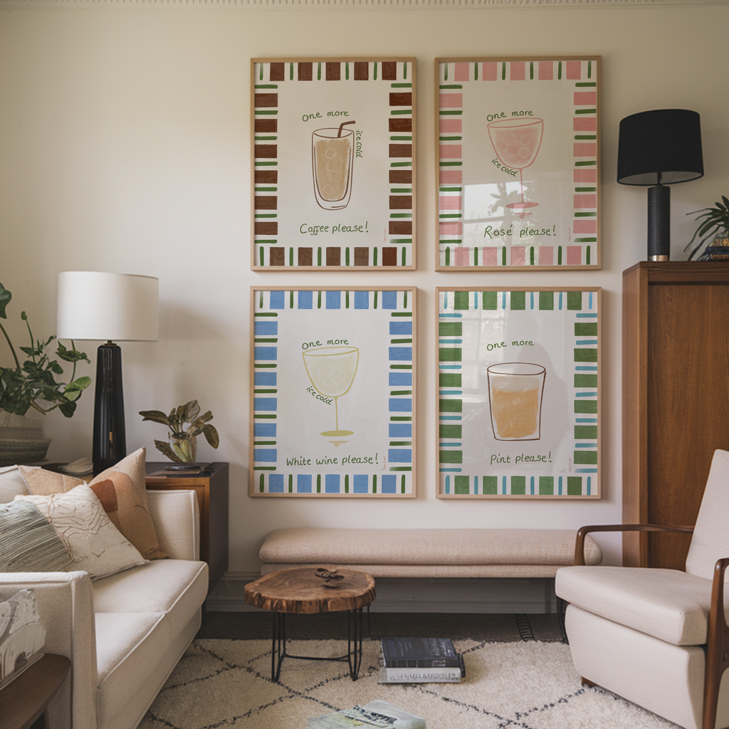 White Wine Wine Print