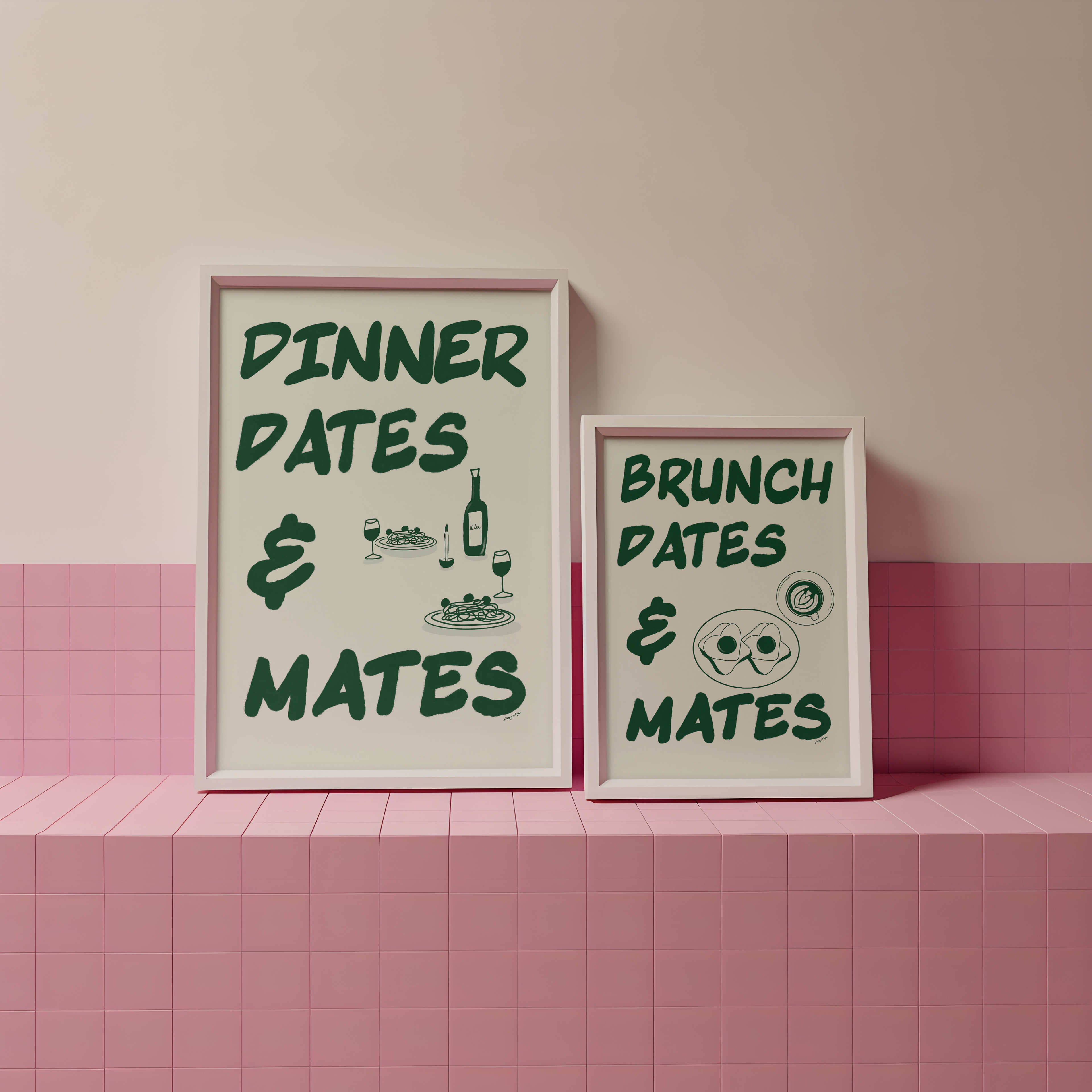 Dinner Dates & Mates Print