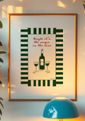 Magic In The Wine Print