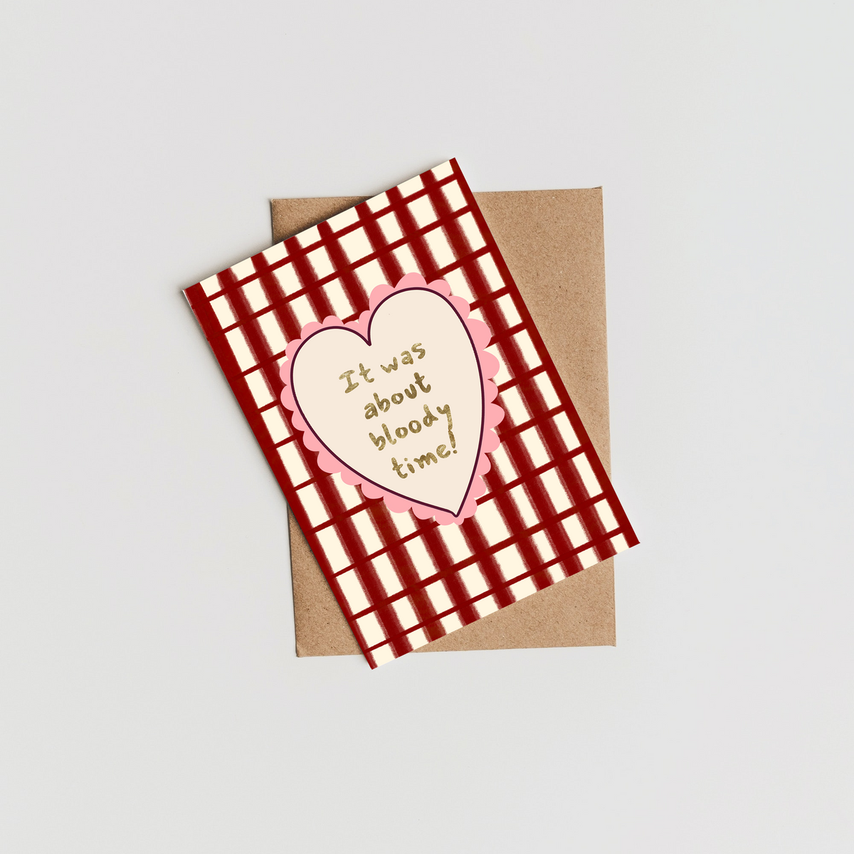 It Was About Bloody Time Card
