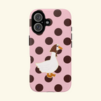 Pink & Red Polka Silly Goose Phone Case