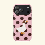 Pink & Red Polka Silly Goose Phone Case