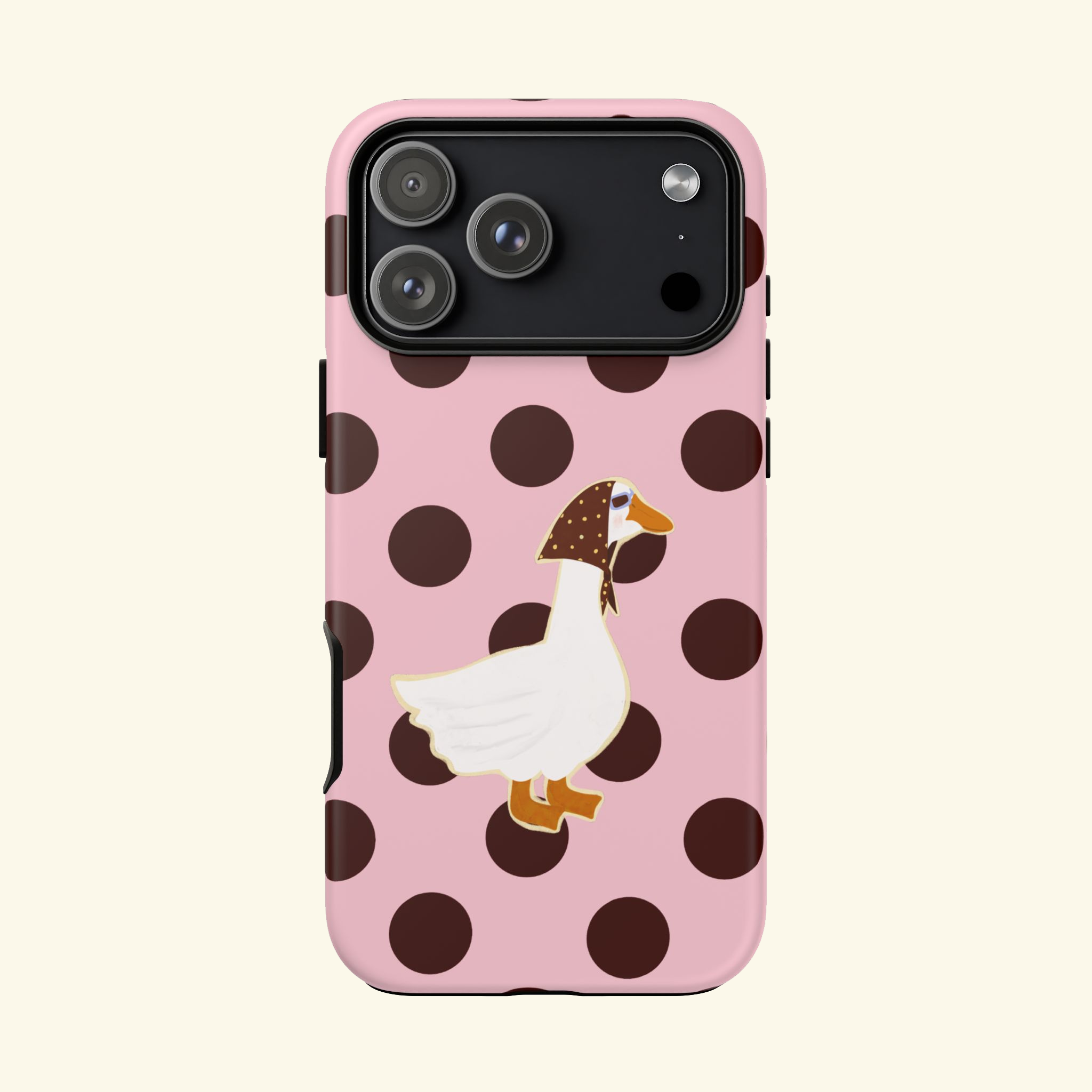 Pink & Red Polka Silly Goose Phone Case