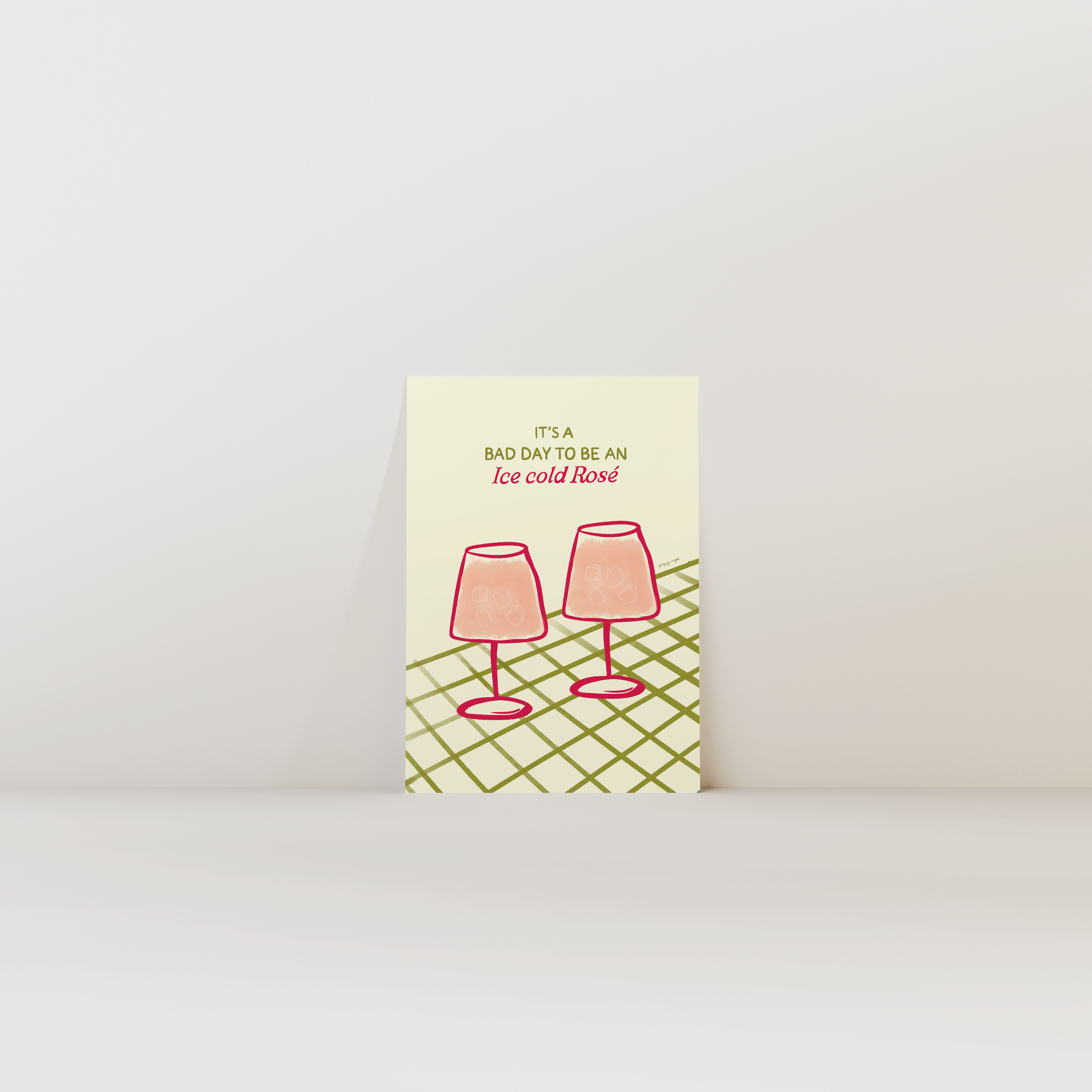 Bad Day To Be An Ice Cold Rose Print