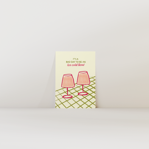 Bad Day To Be An Ice Cold Rose Print