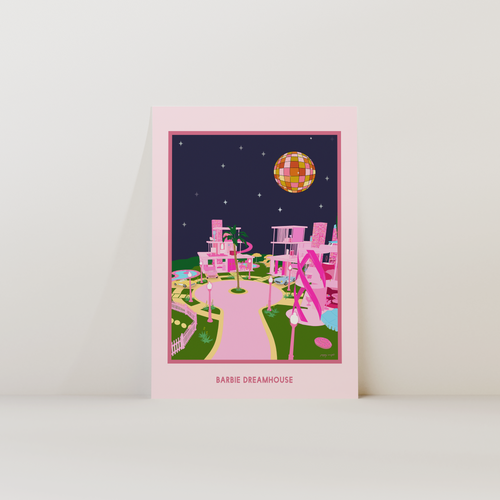 Barbie Dreamhouse Print