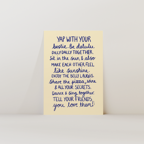 Bestie Manifestation Print