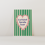Certified Burrata Lover Print