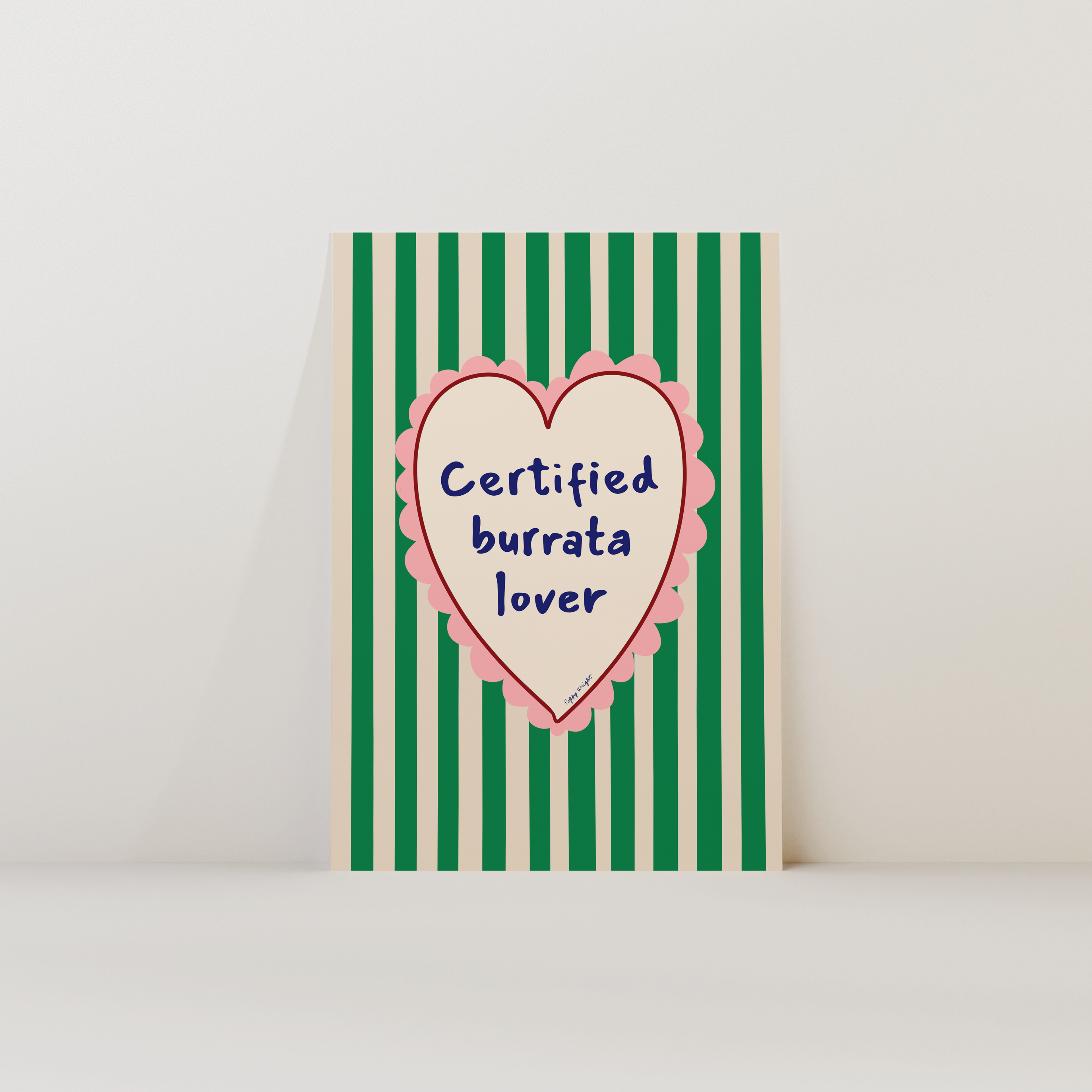 Certified Burrata Lover Print