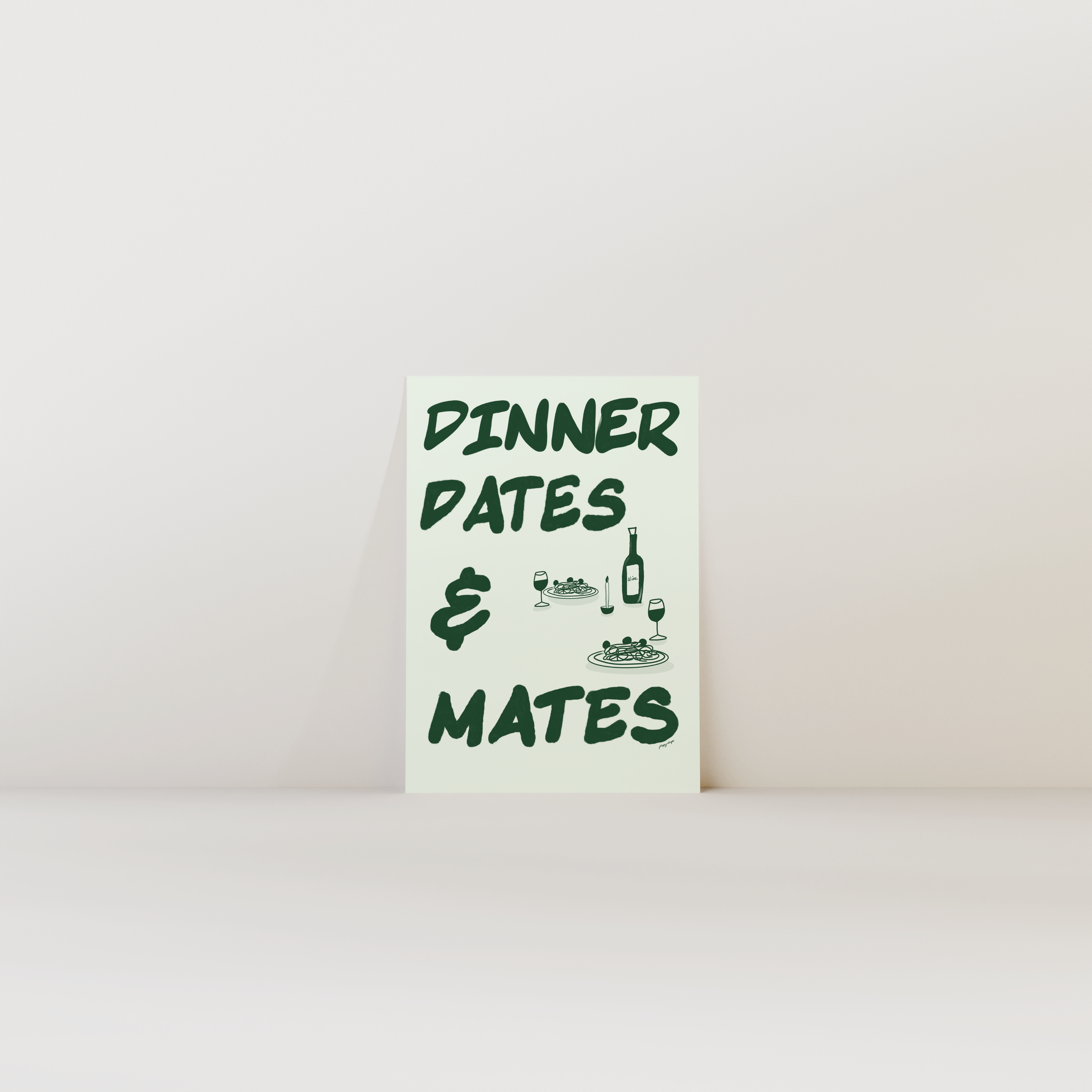 Dinner Dates & Mates Print