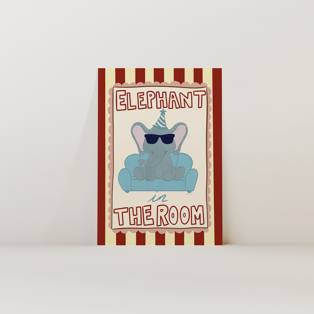 Elephant In The Room Print