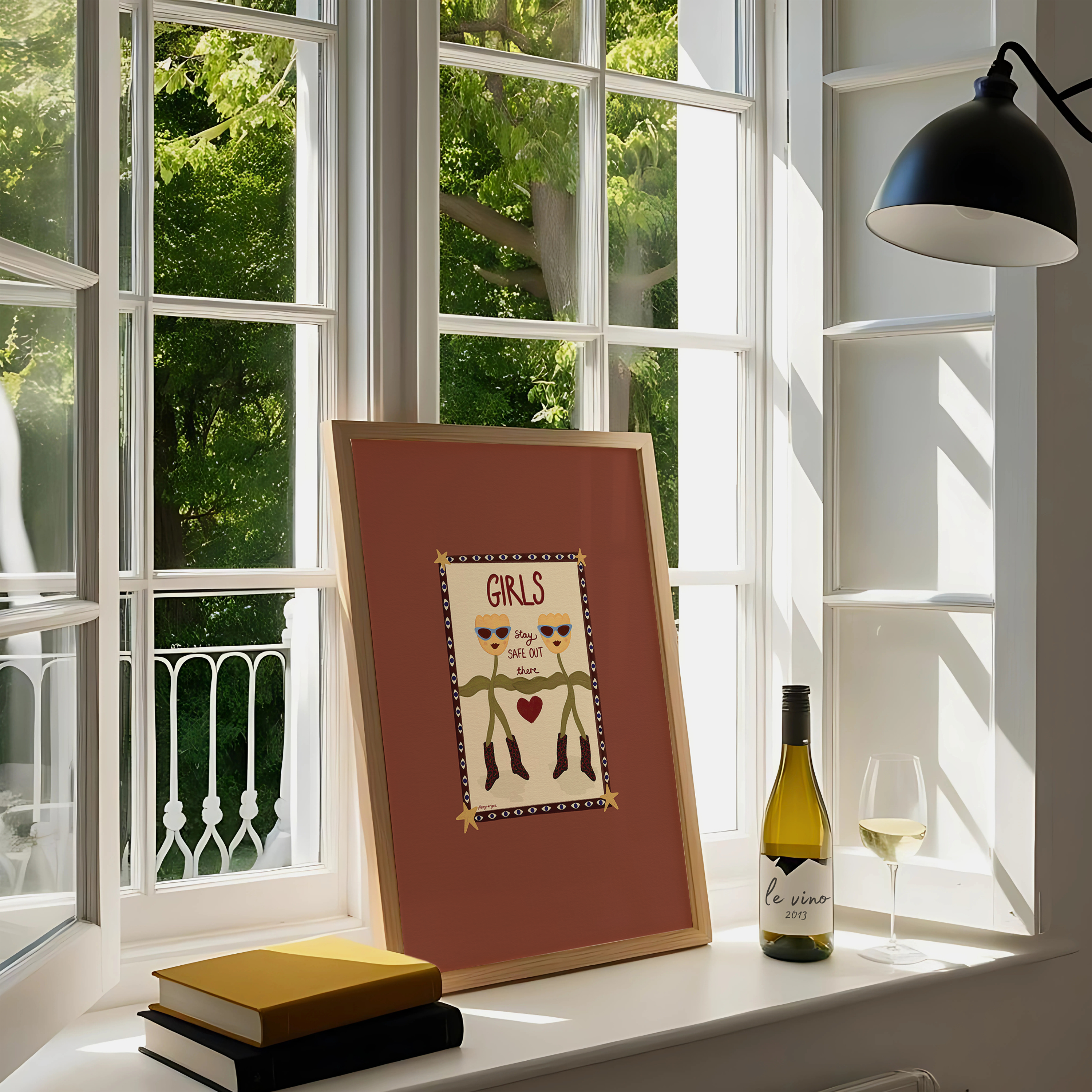 Girls Stay Safe Print