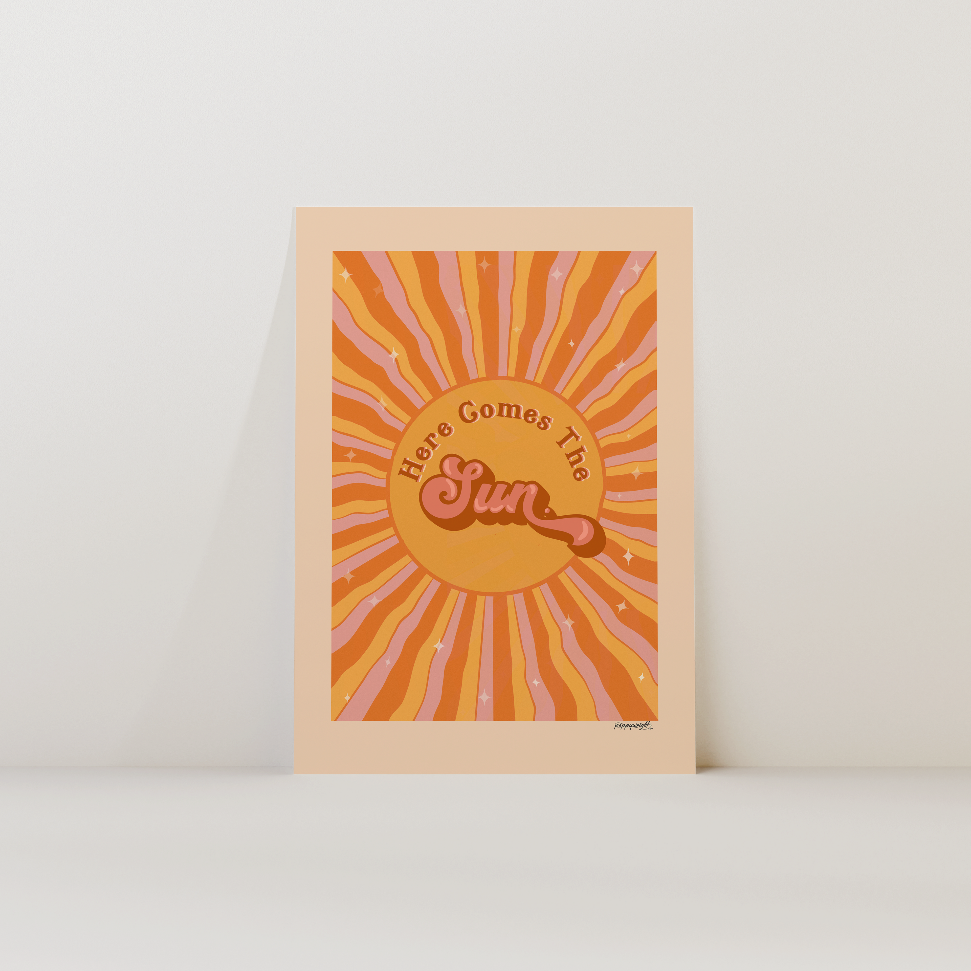 Here Comes The Sun Print