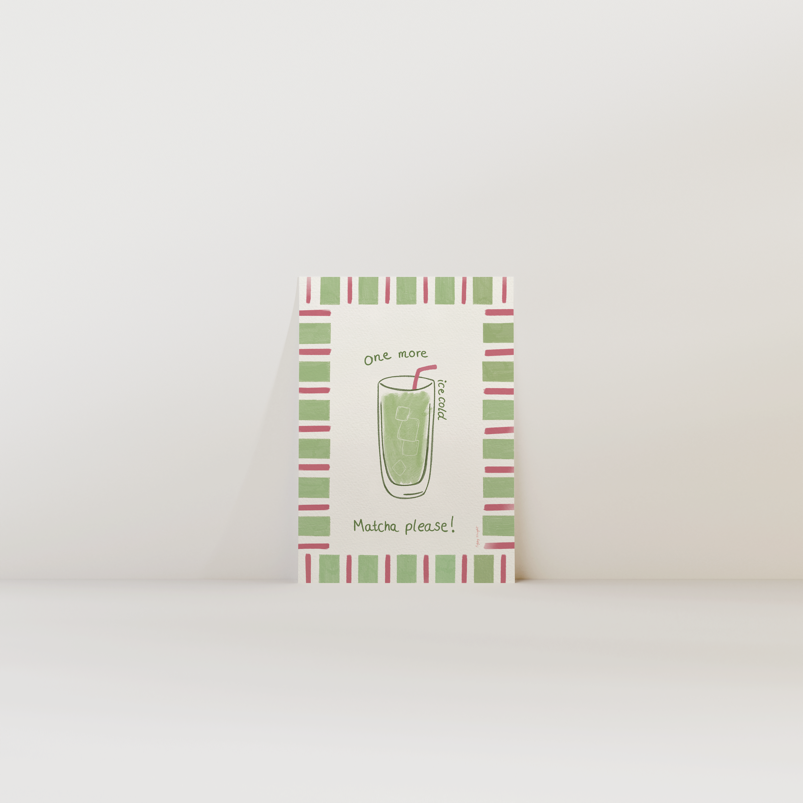 Iced Matcha Print