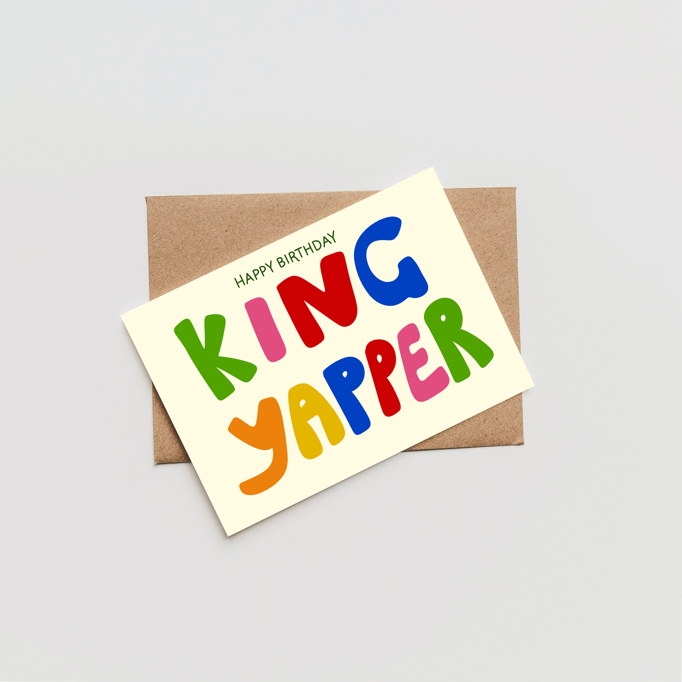 King Yapper Birthday Card