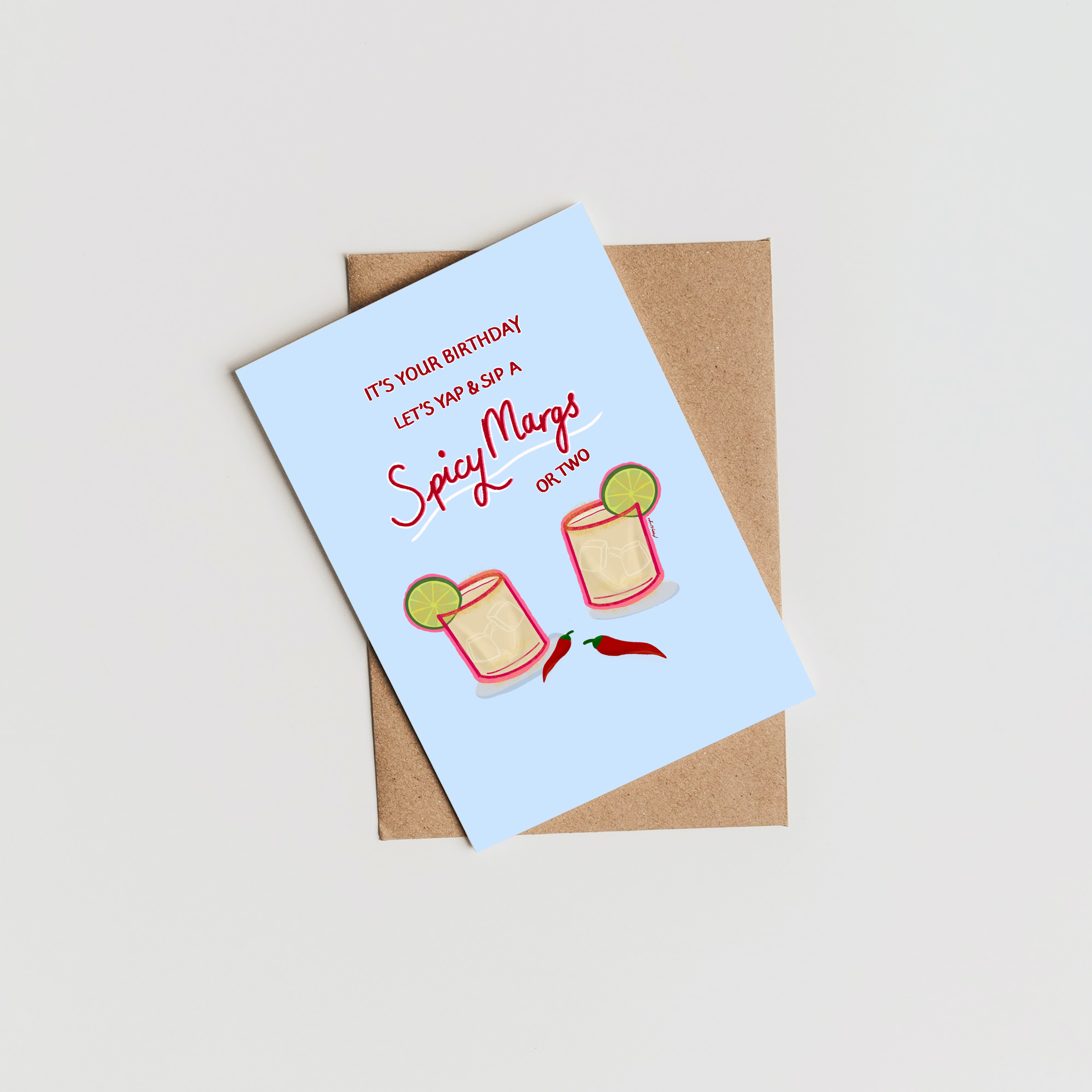 Spicy Margs Birthday Card