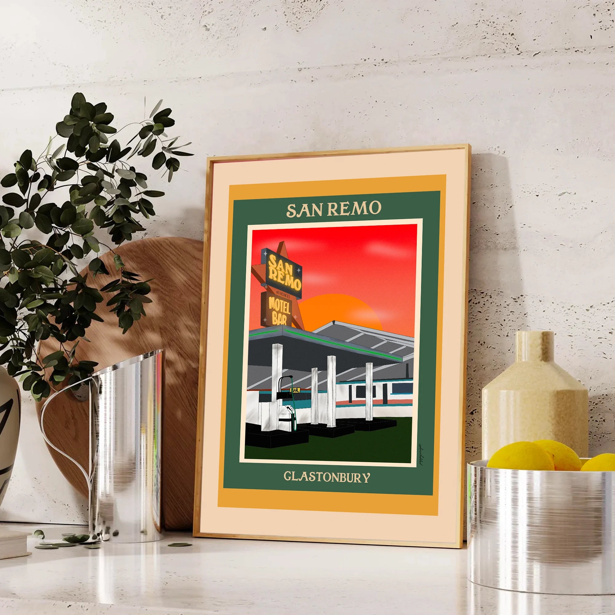 San Remo Glasto Print