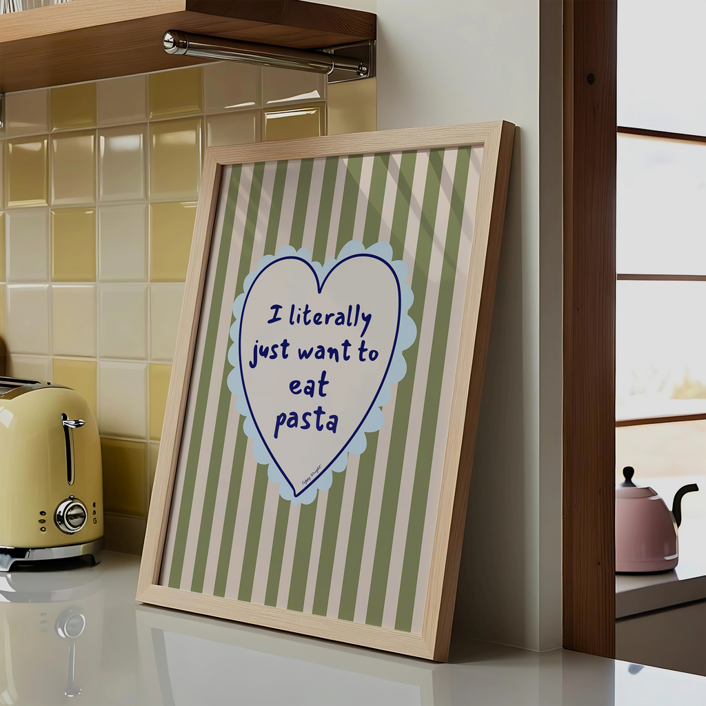 Just Want To Eat Pasta Print