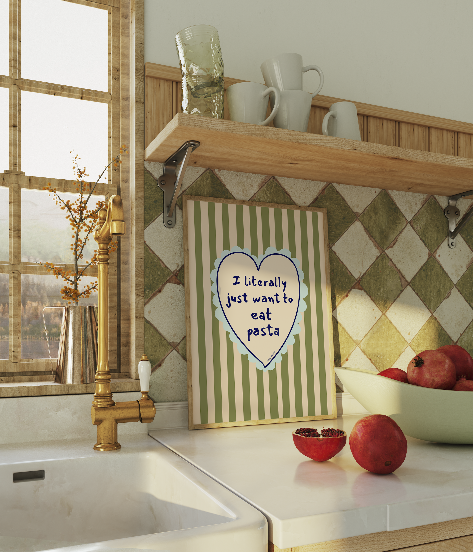 Just Want To Eat Pasta Print