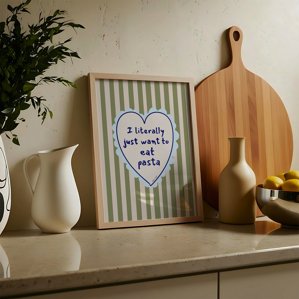 Just Want To Eat Pasta Print