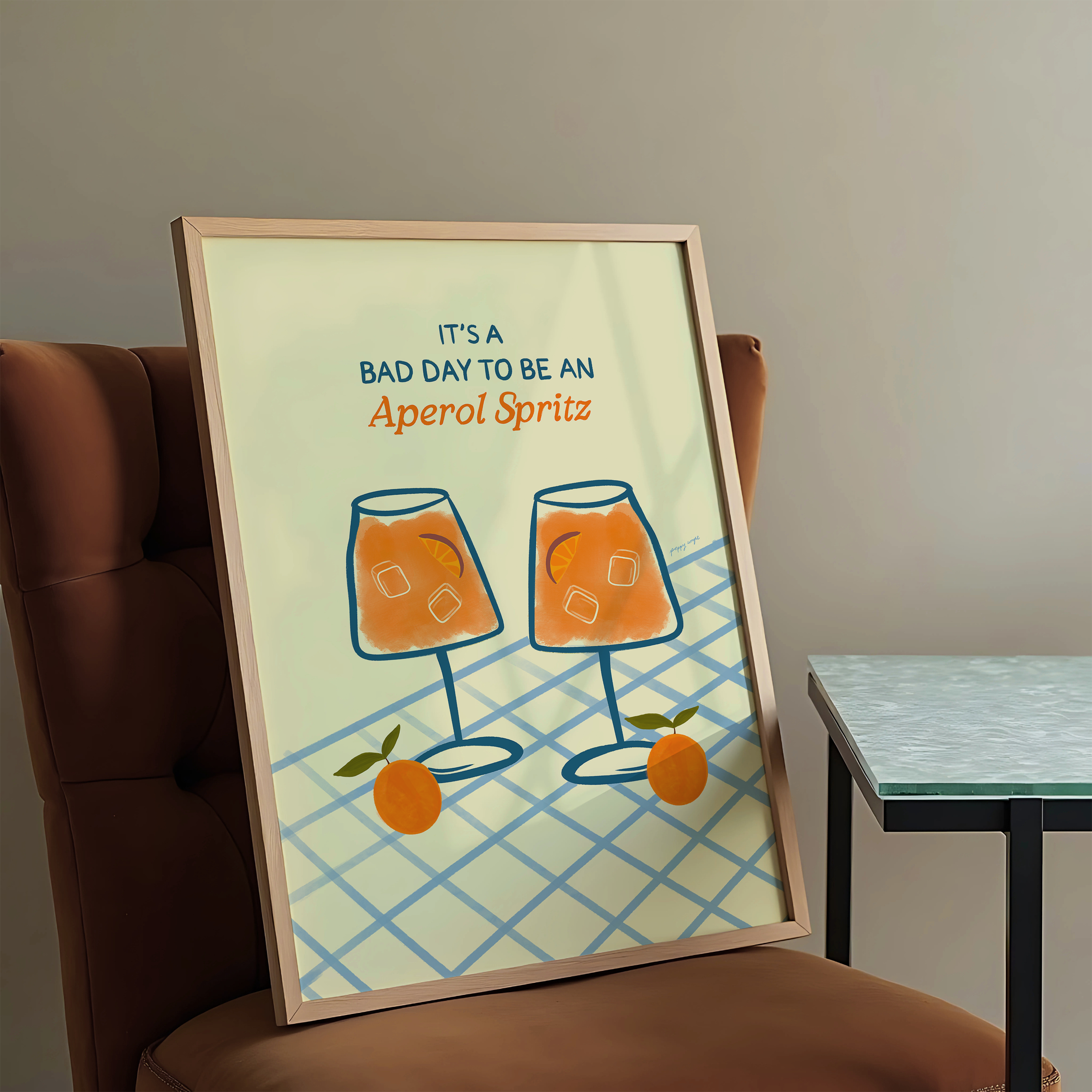 Bad Day To Be An Aperol Spritz Print