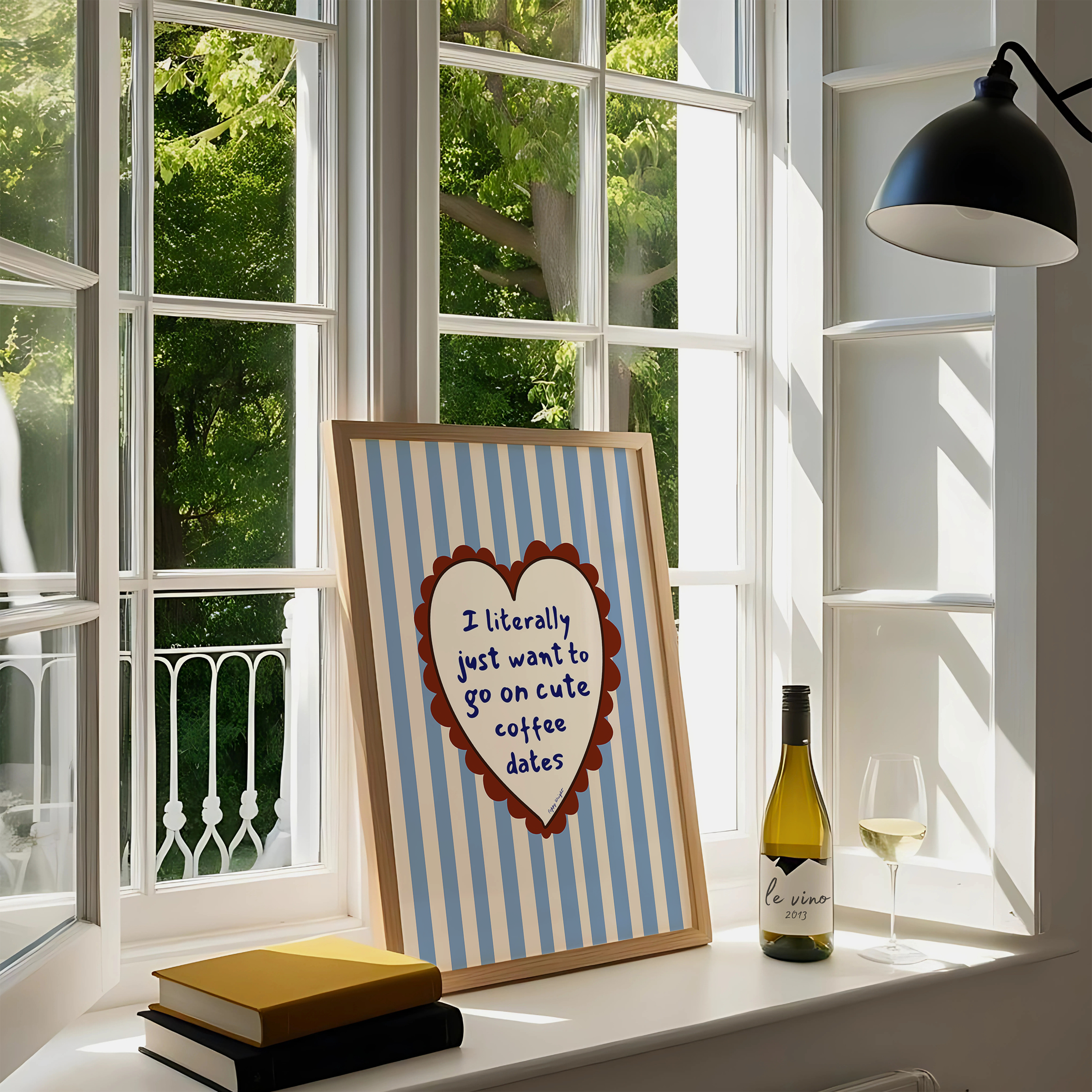 Just Want Cute Coffee Dates Print