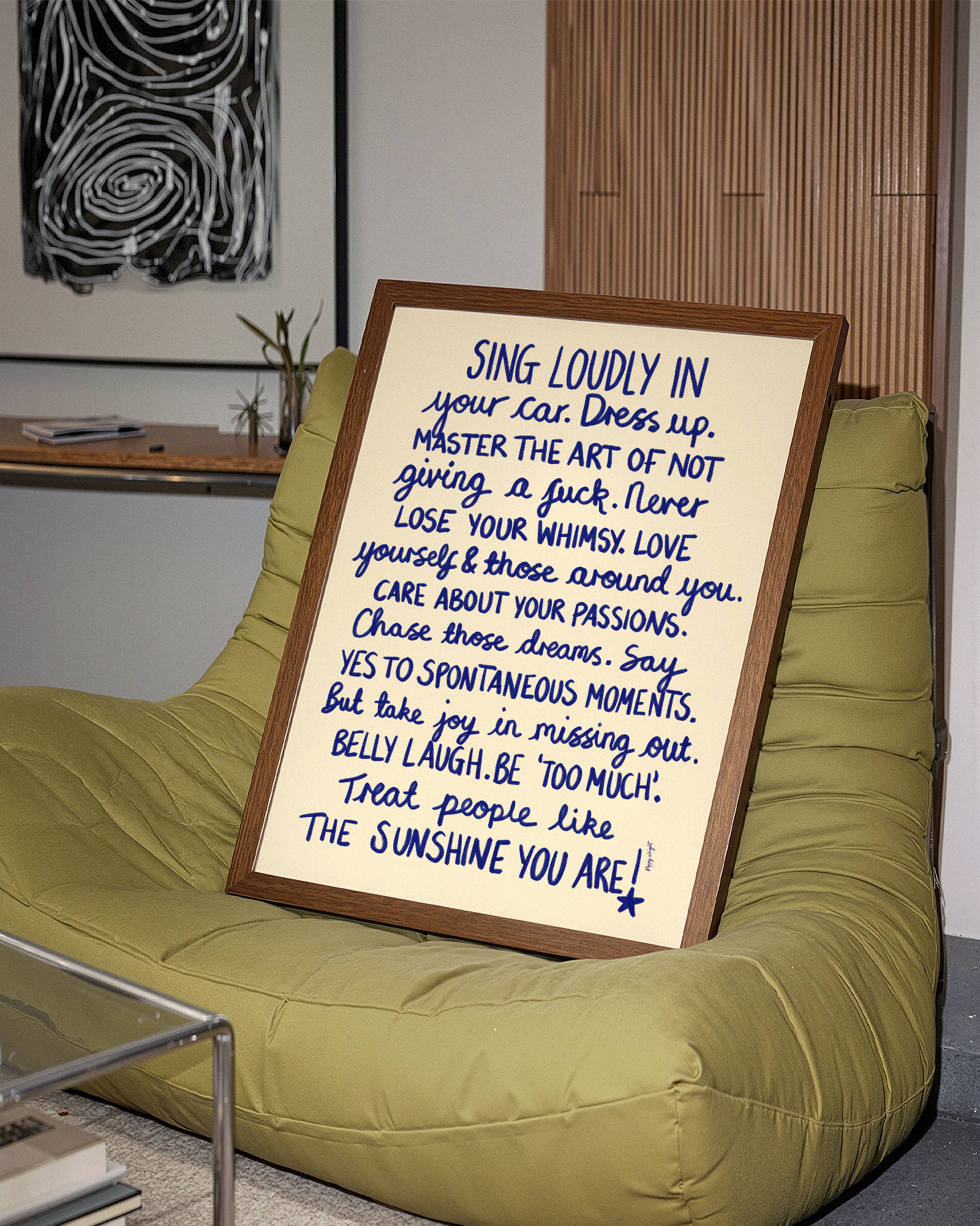 Sing Loudly In Your Car Print