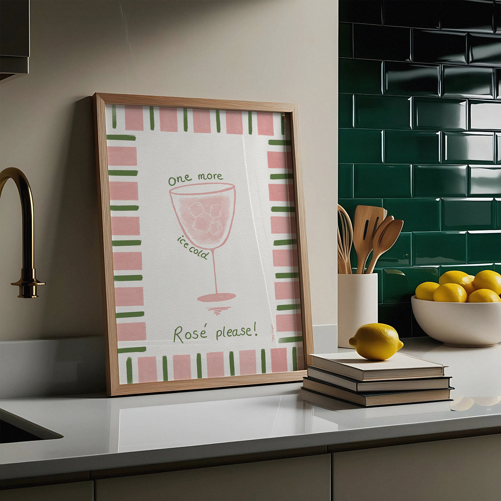 Rosé Wine Print