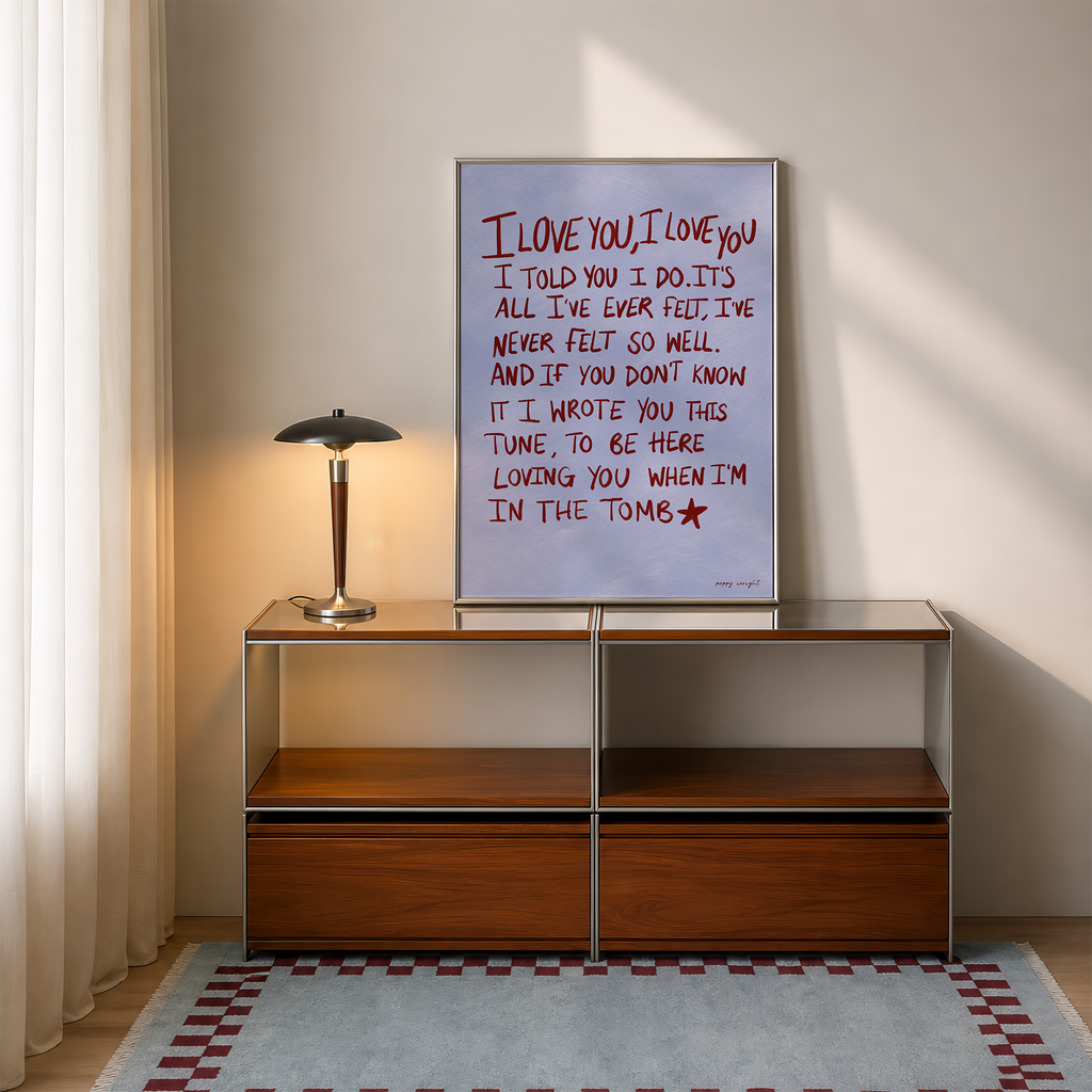 I Love You Print