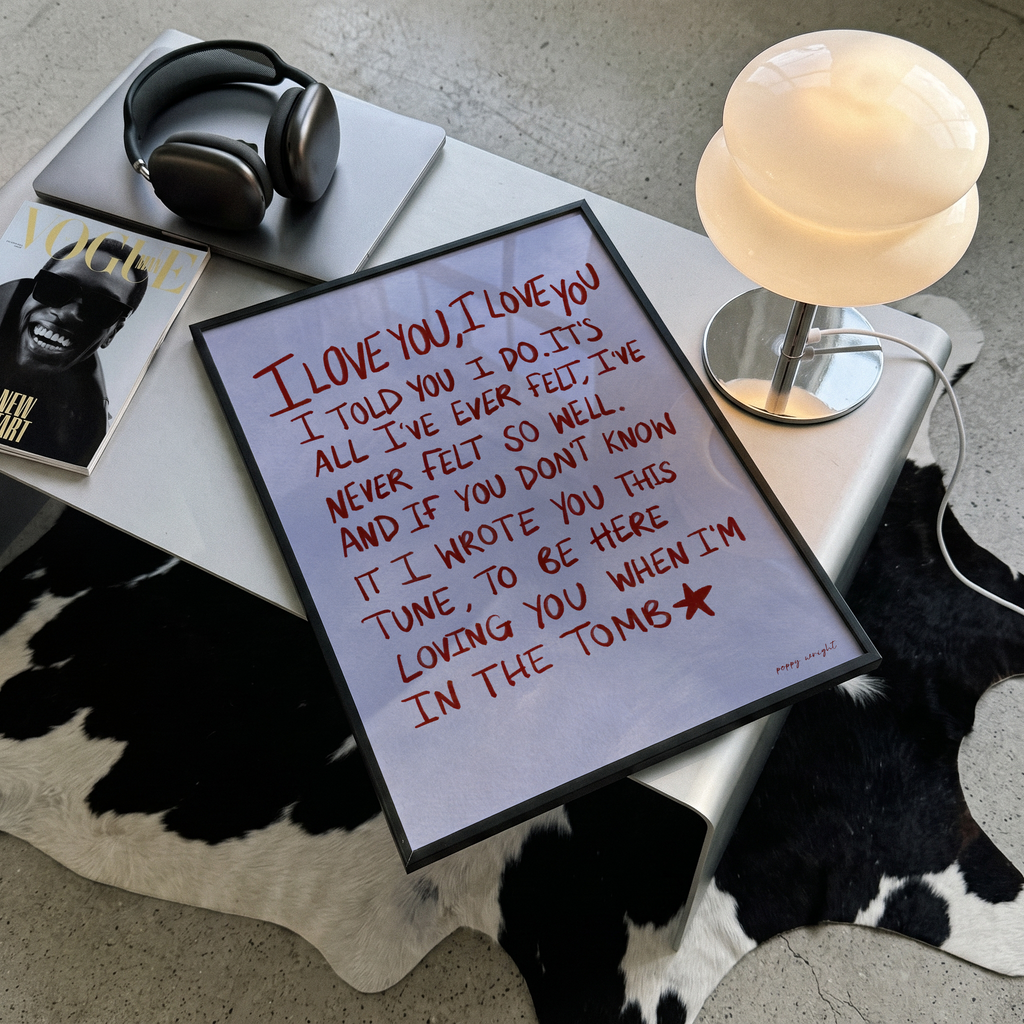 I Love You Print