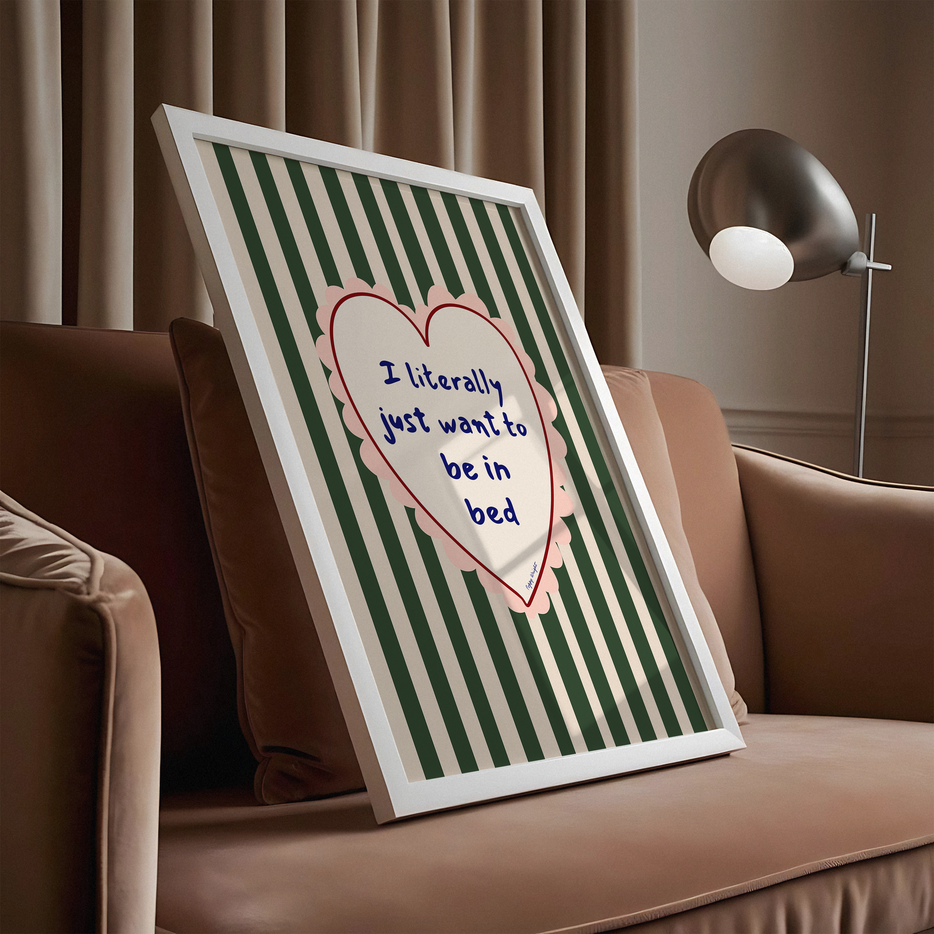 Just Want To Be In Bed Print