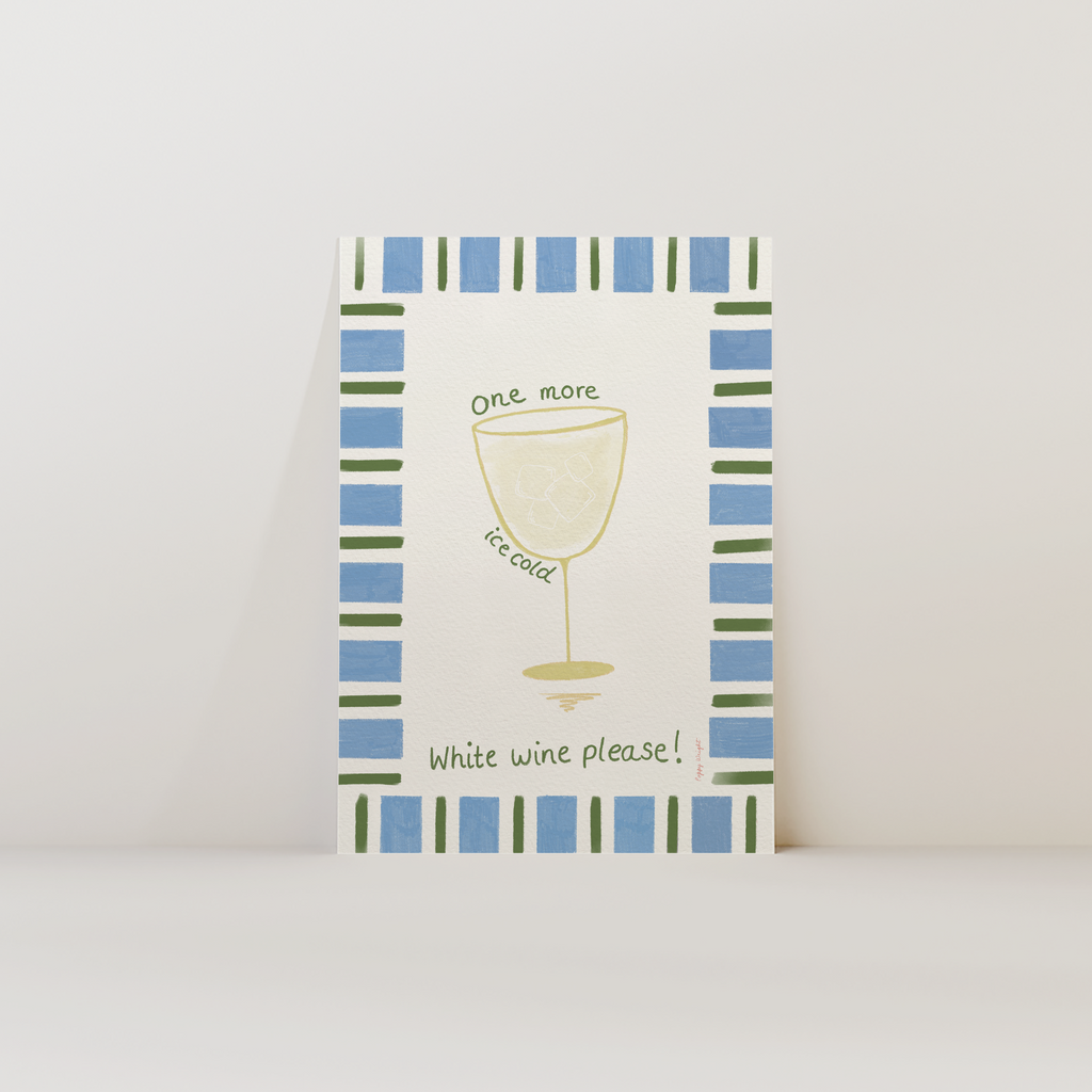 White Wine Wine Print