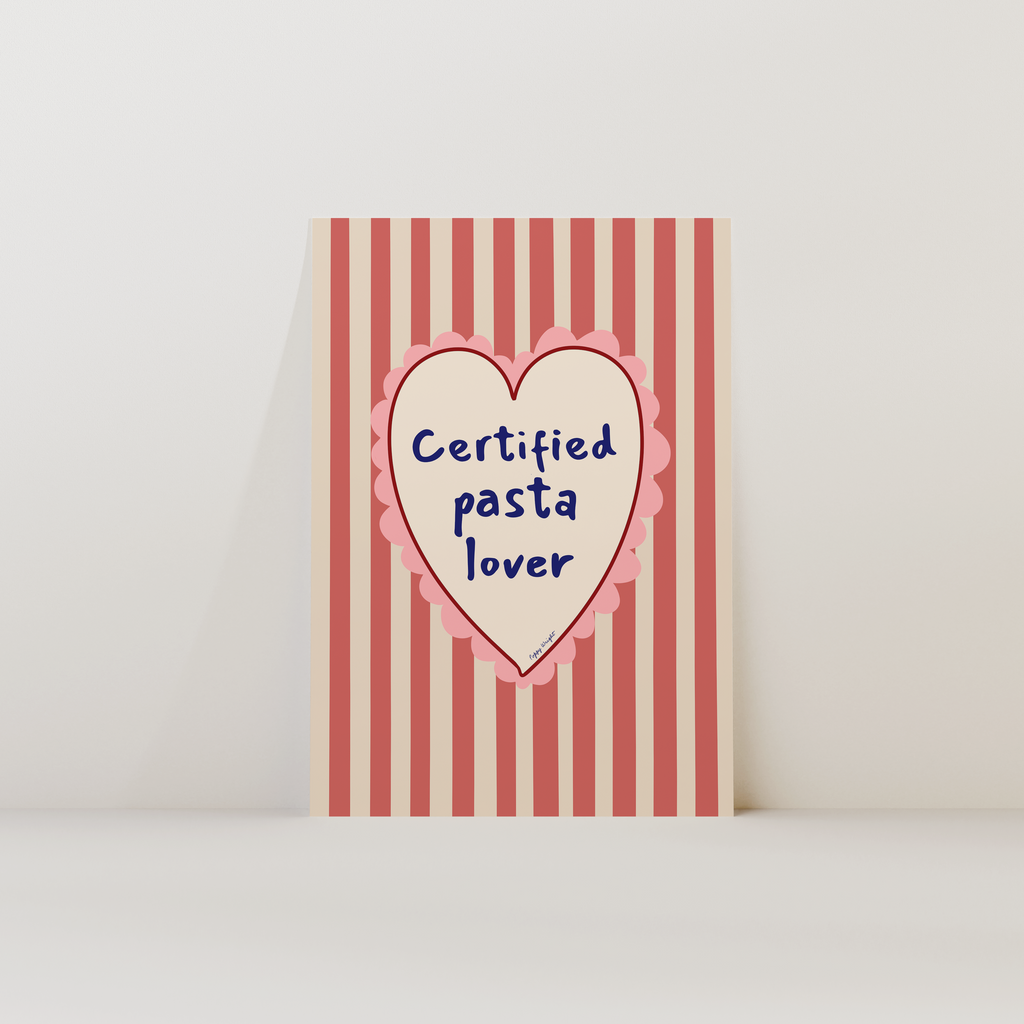Certified Pasta Lover Print
