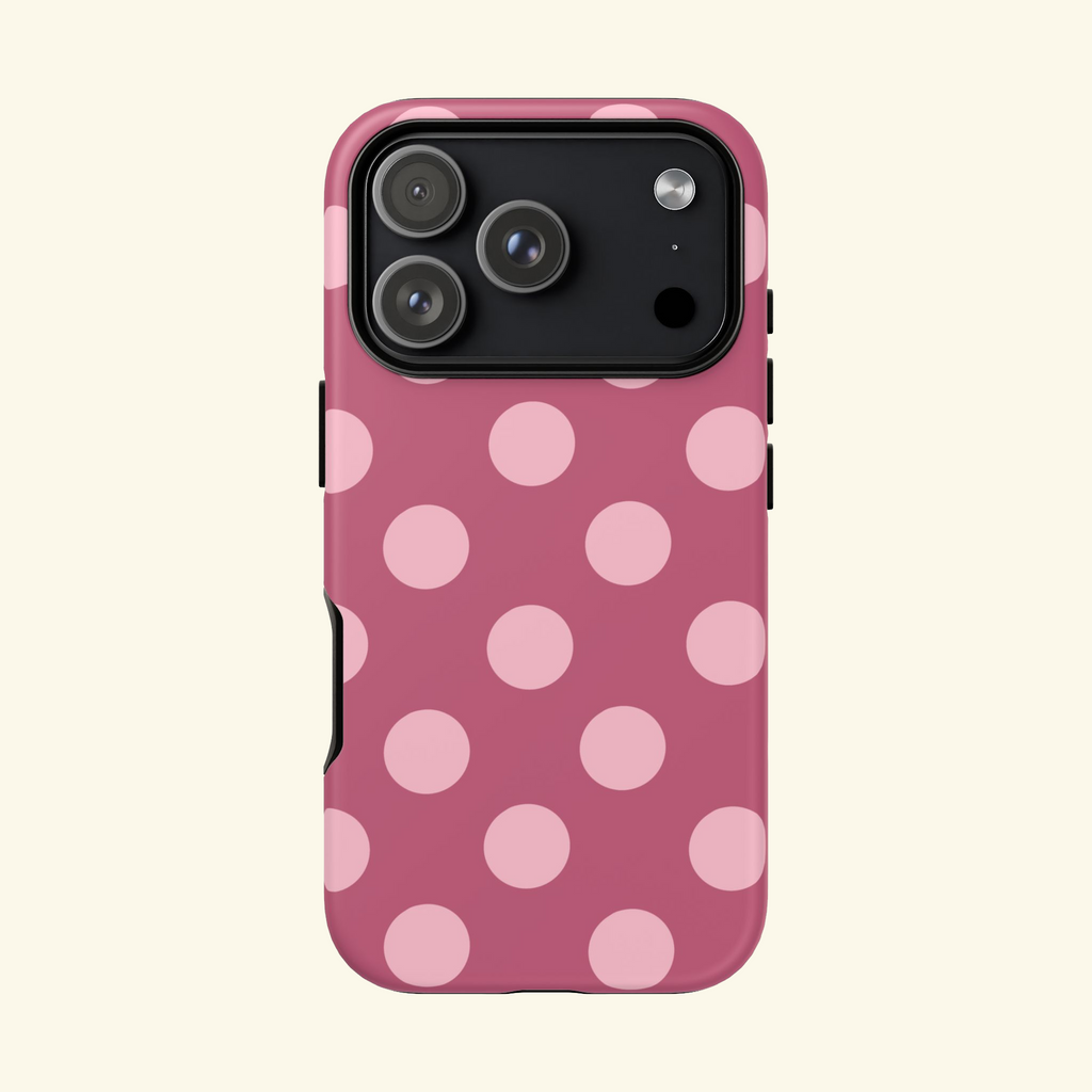 Pink Polka Phone Case