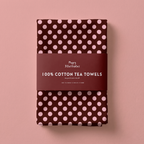 Pink Polka Tea Towel
