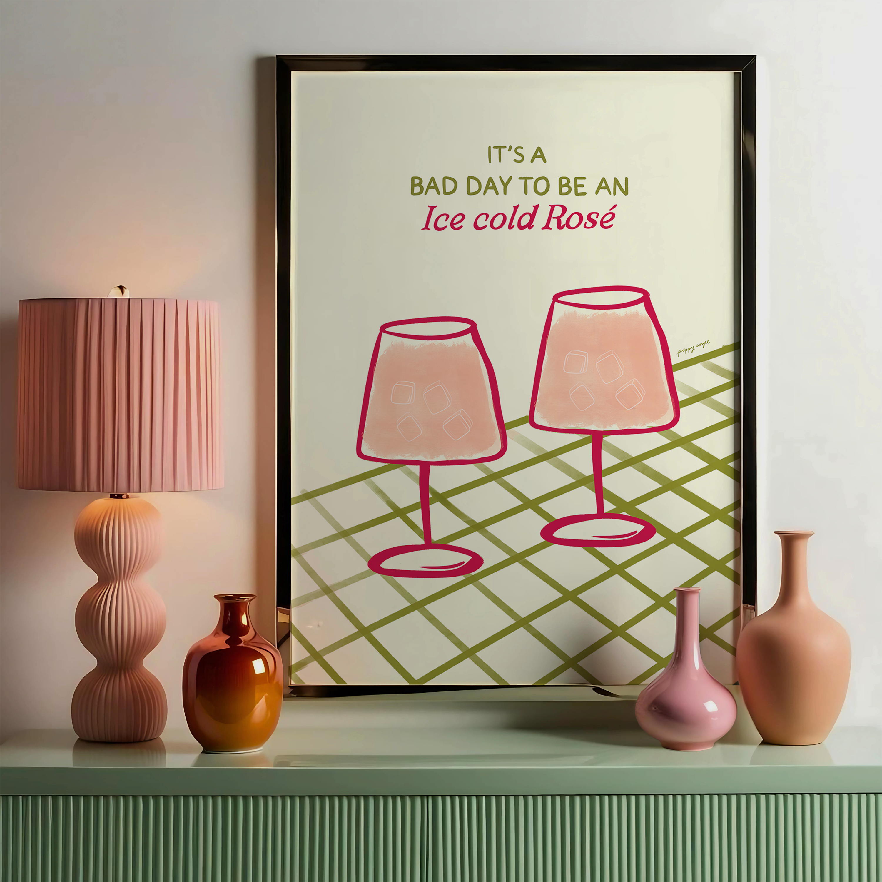 Bad Day To Be An Ice Cold Rose Print