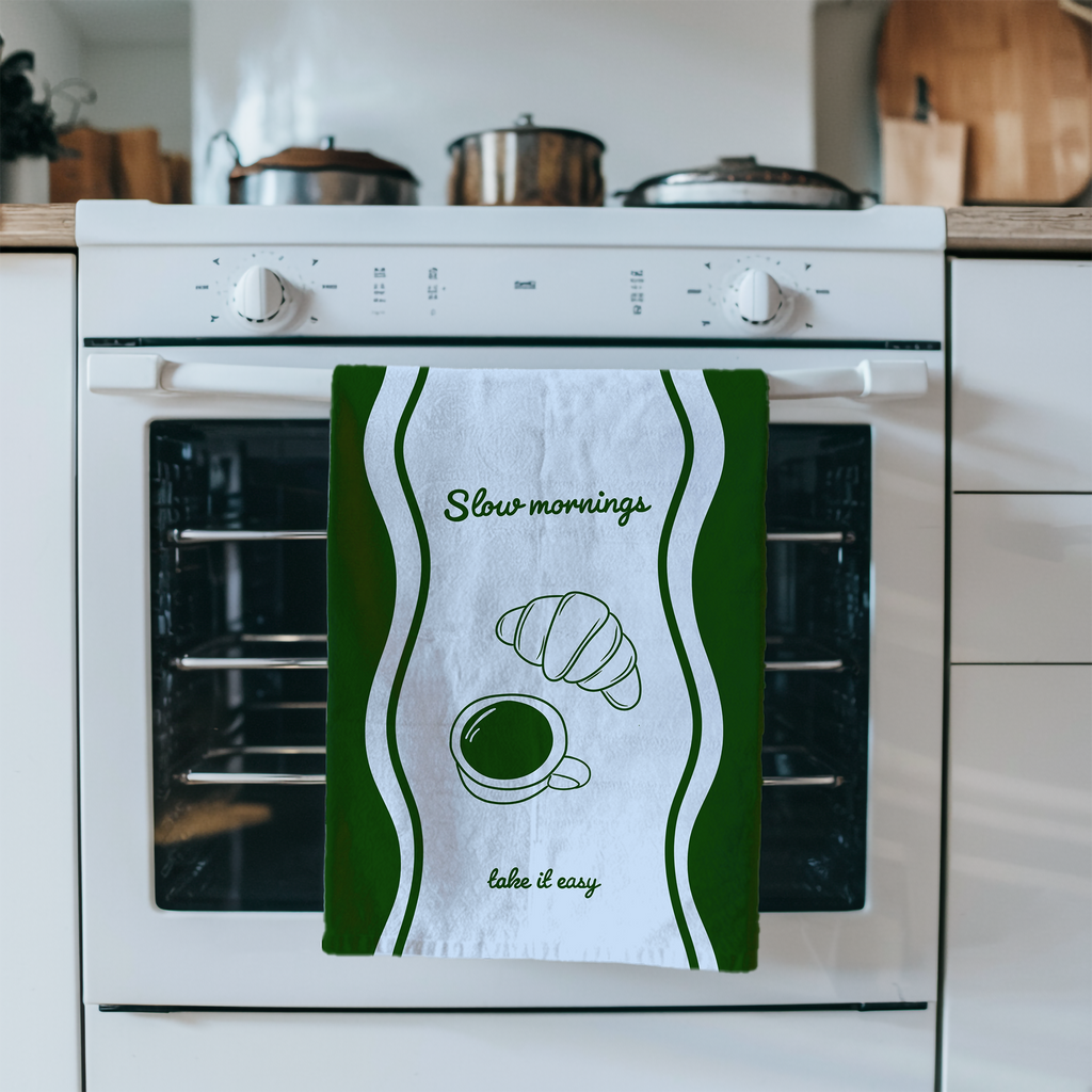 Slow Mornings Tea Towel