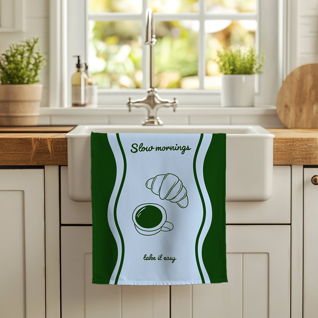 Slow Mornings Tea Towel