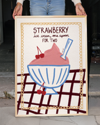 Strawberry Ice Cream Print