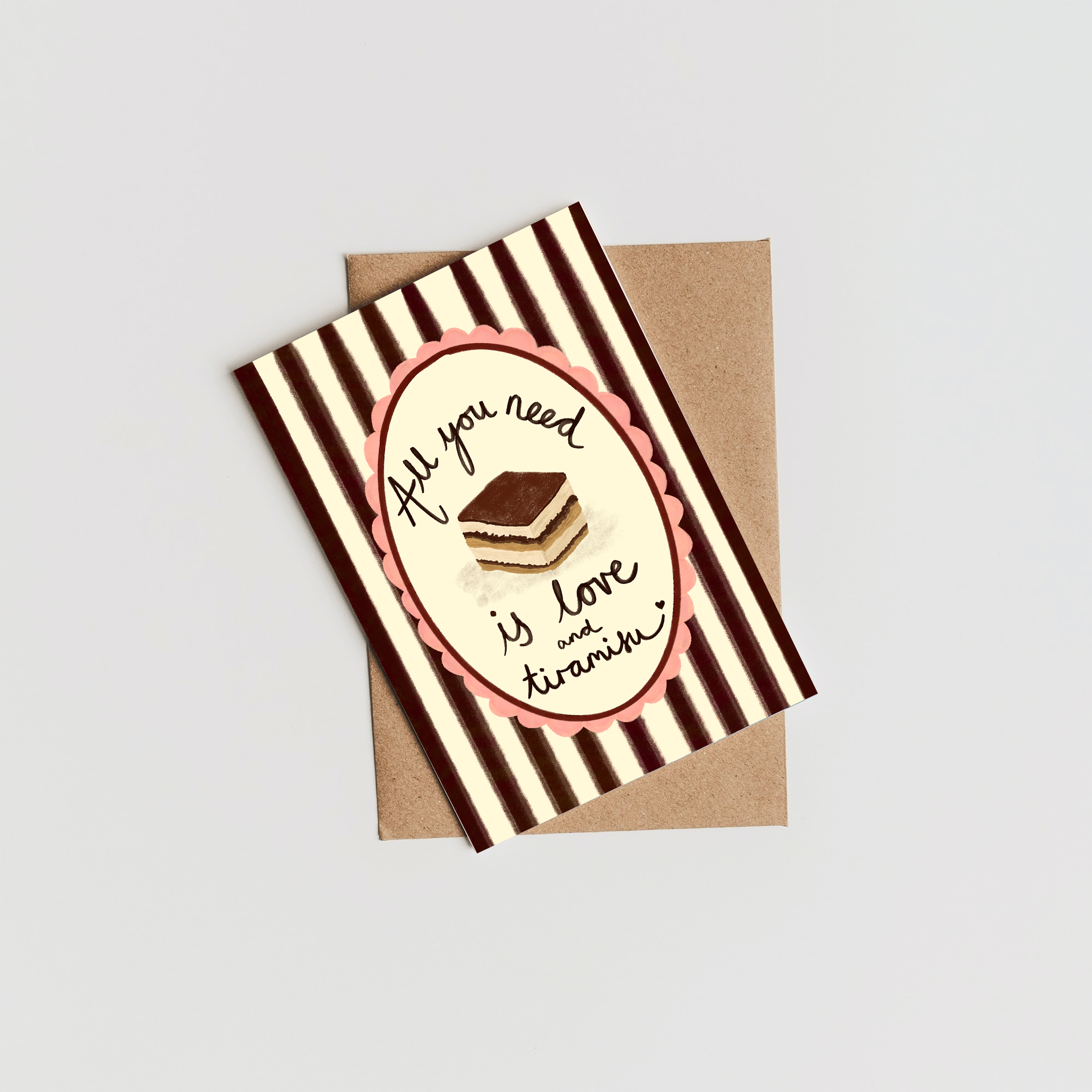 All You Need Is Love & Tiramisu Card