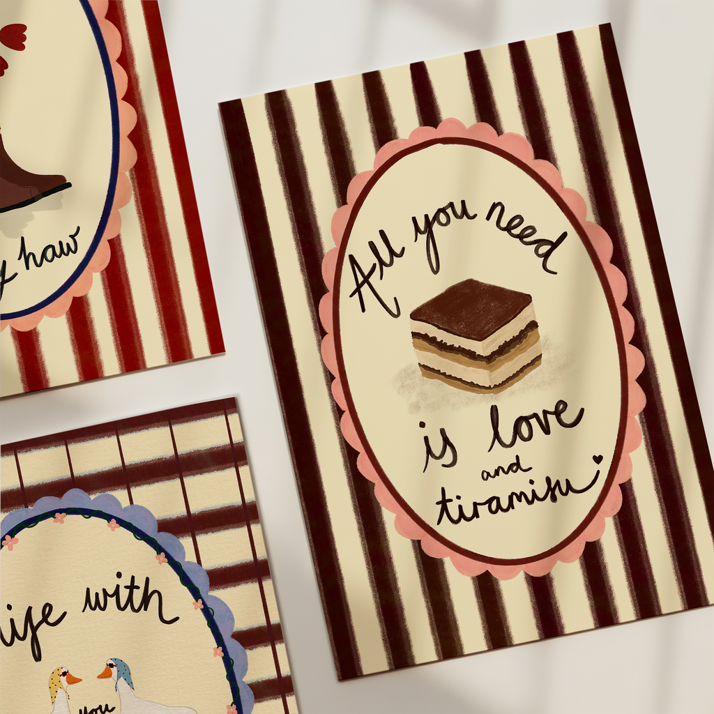 All You Need Is Love & Tiramisu Card