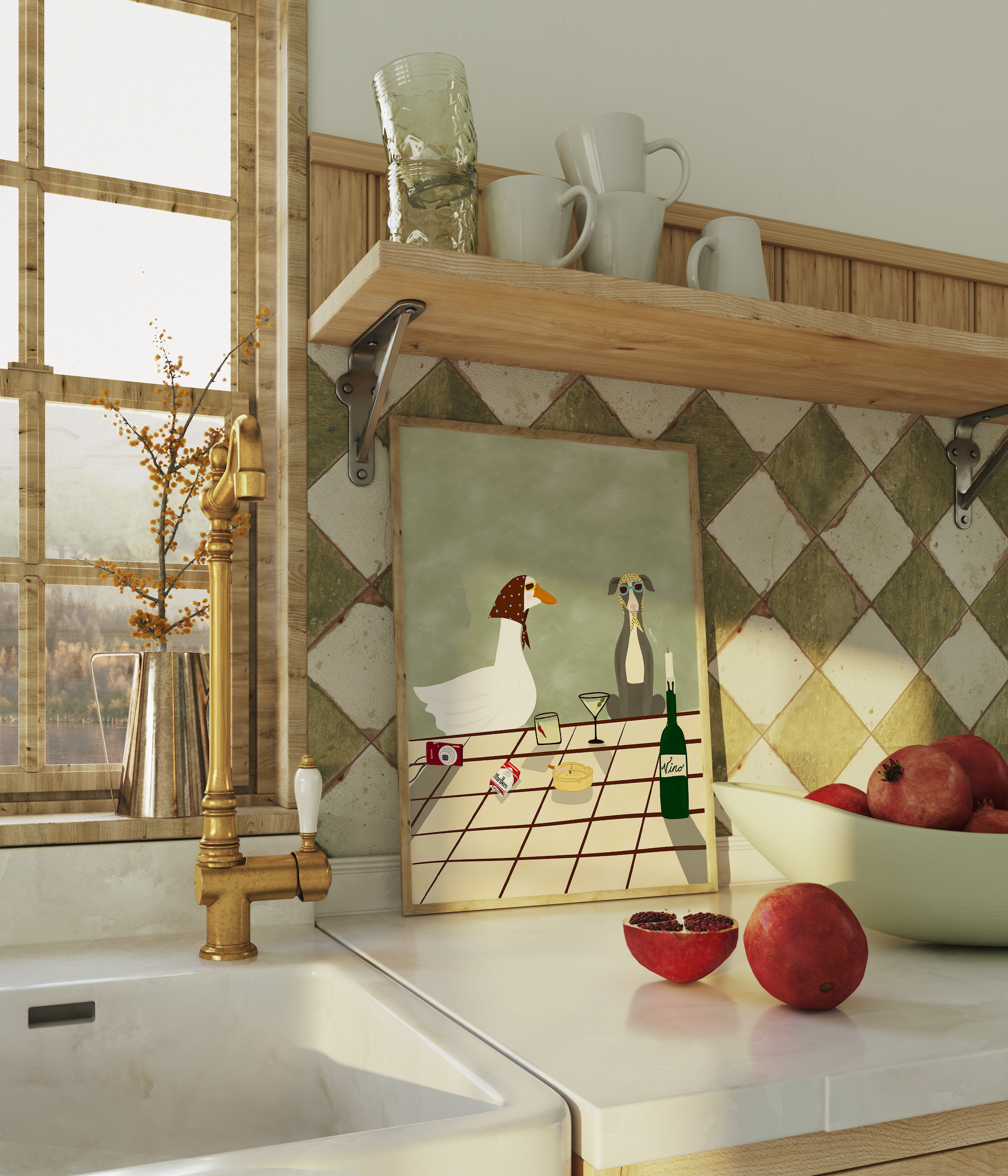 Two Best Friends Print