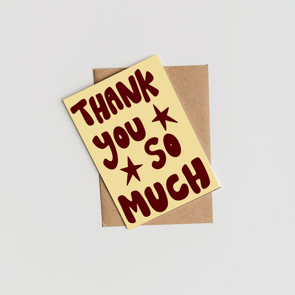 Thank You So Much Card