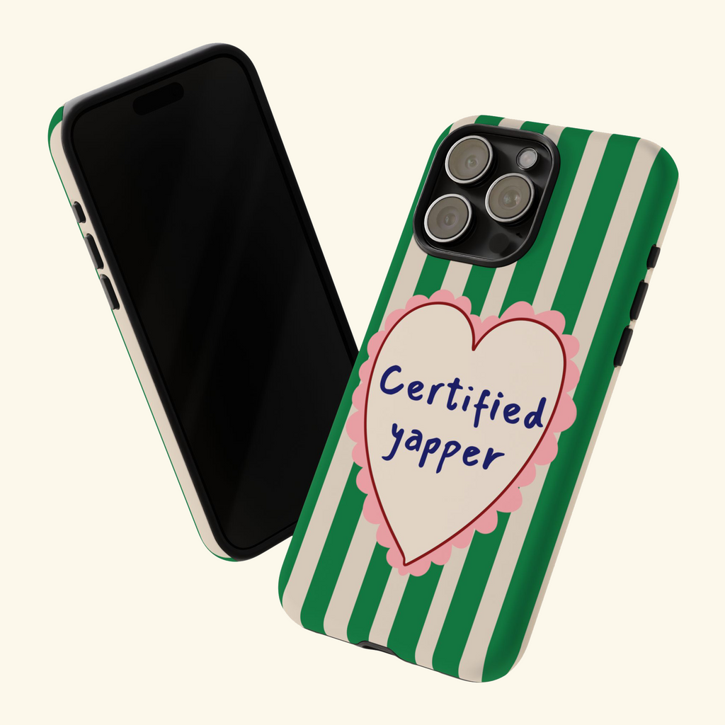 Certified Yapper Phone Case Green