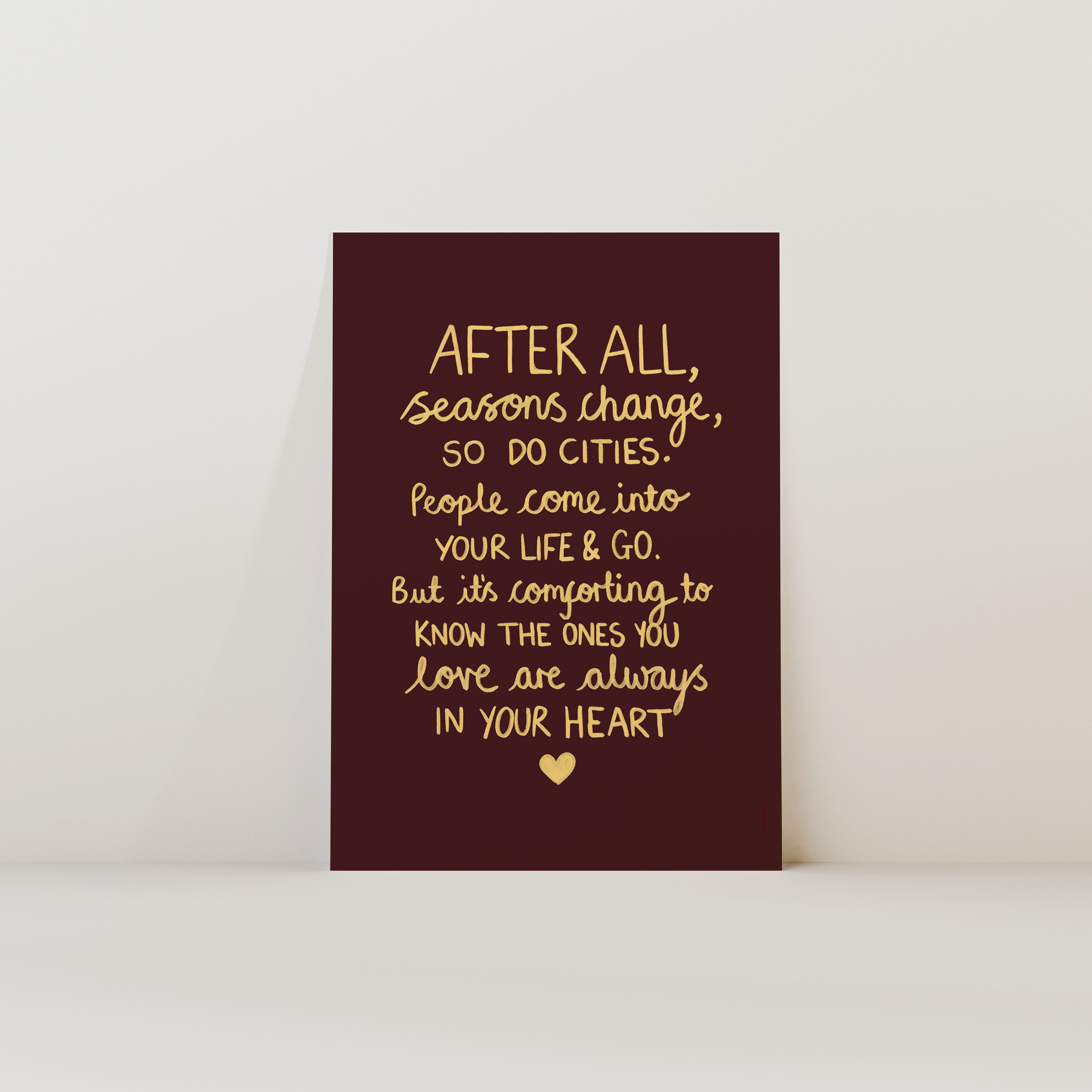 Seasons Change Print