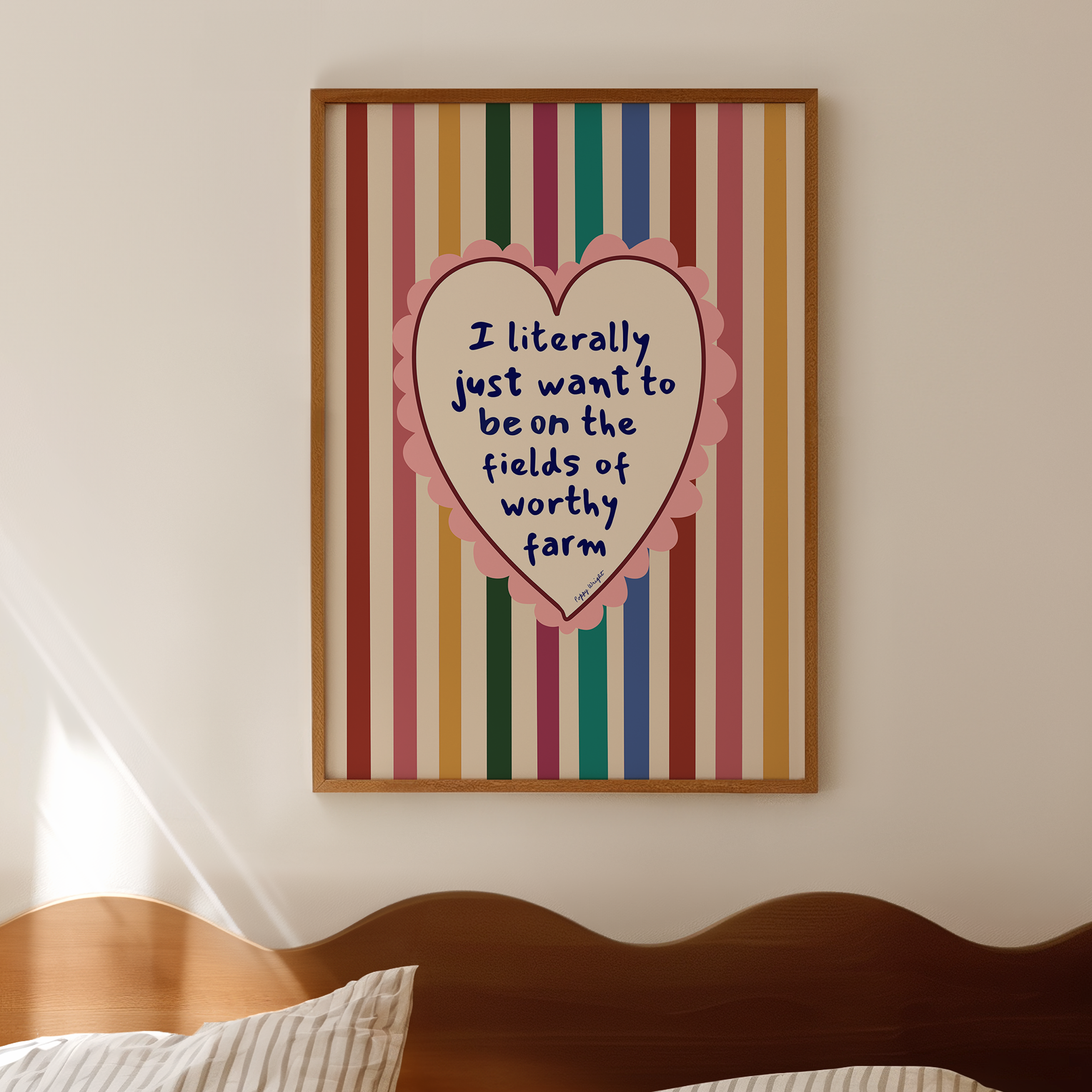 Just Want To Be On The Fields Of Worthy Farm Print